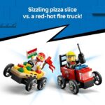 LEGO City Pizza vs. Fire Truck Race Car Pack – Building Set 60458 - Image 5
