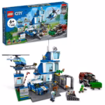 LEGO City Police Station & Action Vehicle Playset 60316 – Police Truck, Helicopter & Garbage Truck