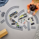 LEGO City Express Passenger Train Set 60337 – Remote-Controlled Train with Lights & Tracks - Image 2