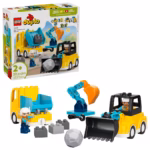 LEGO DUPLO Town 3-in-1 Construction Vehicles Building Set (10475)