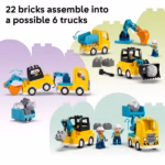 LEGO DUPLO Town 3-in-1 Construction Vehicles Building Set (10475) - Image 4