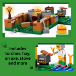 LEGO Minecraft Chicken Farm Building Set 21585 – Chicken Coop Adventure, 233 Pieces - Image 4