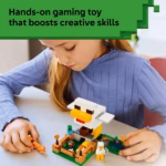 LEGO Minecraft Chicken Farm Building Set 21585 – Chicken Coop Adventure, 233 Pieces - Image 3