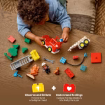 LEGO DUPLO Town Fire Truck with Hose & Firefighter 10473 – 28 Piece Toddler Building Set - Image 4