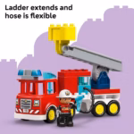 LEGO DUPLO Town Fire Truck with Hose & Firefighter 10473 – 28 Piece Toddler Building Set - Image 2
