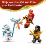 LEGO NINJAGO Kai & Cole's Combiner Vehicles Building Set 71864 – 394 Pieces - Image 2
