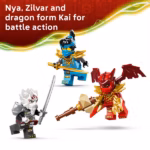 LEGO NINJAGO Zilvar & Grimtak Dragon Beast Building Set 71863 – Fantasy Battle Adventure, 232 Pieces - Image 2