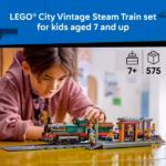 LEGO City Vintage Steam Train Building Toy 60511 - Image 5