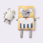 Cloud Island Halloween Mouse Soft Book & Plush Toy Set – 2-Pack Sensory Learning Toy for Babies - Image 2