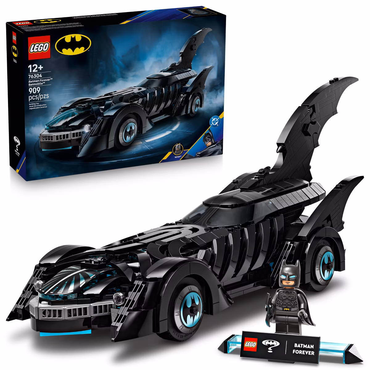 GUEST_11240a69-45af-488c-aa7b-f5578ab7e5b0 LEGO DC Batman: Batman Forever Batmobile 76304, 909 Pieces - Image 1