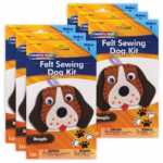 Creativity Street® Felt Sewing Dog Kit – Beagle, 6 Kits