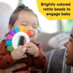 Baby Einstein Outstanding Opus the Octopus Rattle & Teether Sensory Toy - Image 2