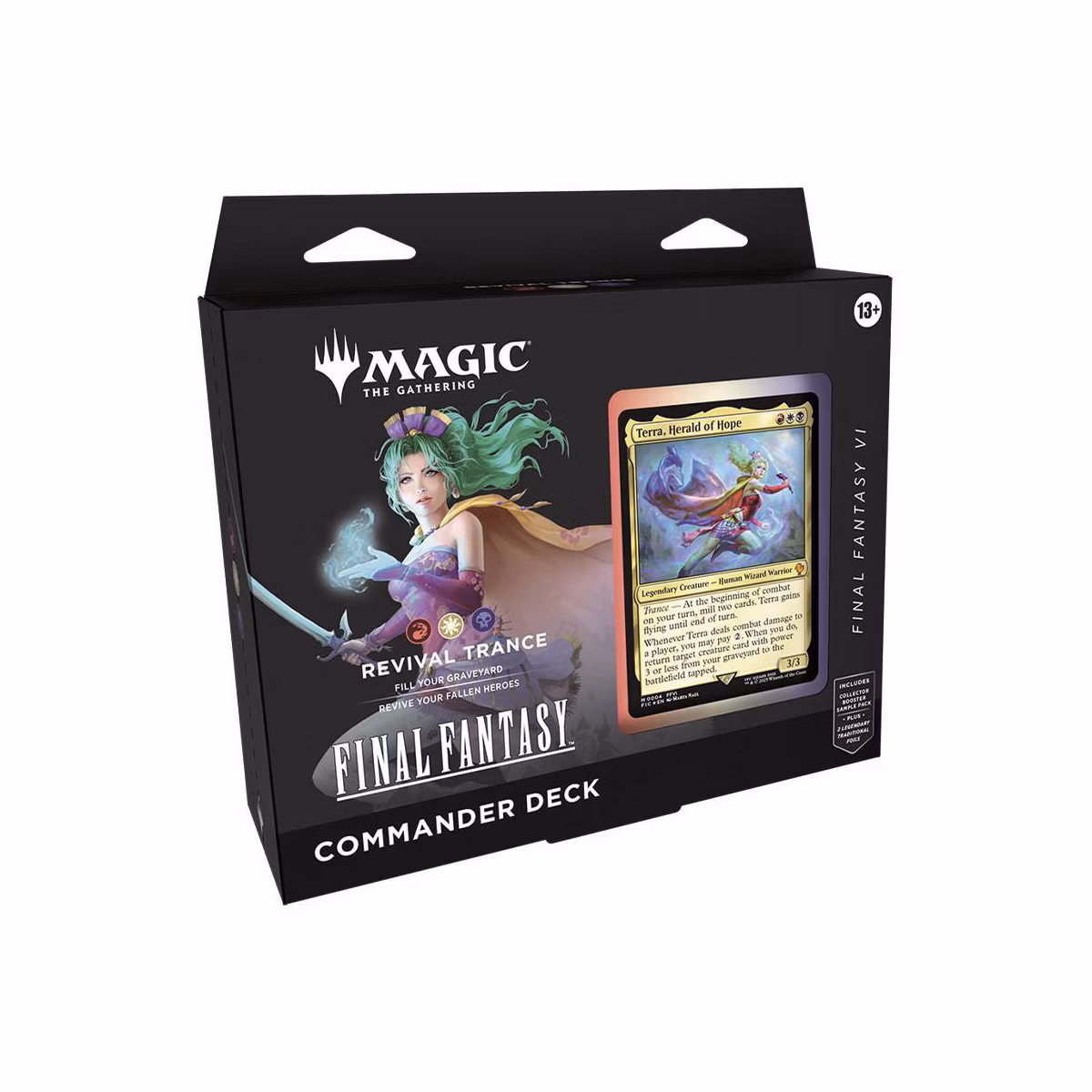 GUEST_25f205d3-76f1-4418-b71d-49f920e1adb6 Magic: The Gathering FINAL FANTASY VI Commander Deck – Revival Trance 100-Card Deck - Image 1