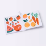 Cloud Island Fruits & Veggies Soft Activity Book with Plush Apple – Interactive Learning Toy for Babies - Image 4