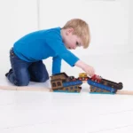 Bigjigs Rail Shipwreck Bridge – Wooden Train Track Bridge & Tunnel Accessory - Image 2