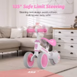 Allobebe Toddler Balance Ride-On Bike 3-Wheel – Rose Red - Image 2