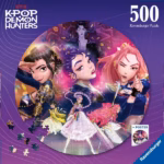 Ravensburger K-Pop Demon Hunters – For the Fans! Circular Jigsaw Puzzle, 500 Pieces - Image 2