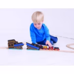 Bigjigs Rail Shipwreck Bridge – Wooden Train Track Bridge & Tunnel Accessory - Image 3
