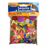 Creativity Street® Sequins & Spangles – Assorted Colors & Sizes, 4 oz.