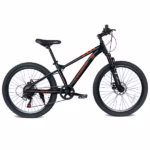 24 Inch Adult Mountain Bike – Front Suspension, 21-Speed, Dual Disc Brakes, Steel Frame