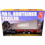 Skill 3 Model Kit 40' Container Trailer – 1/24 Scale AMT Plastic Model