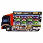 Fast Gearz Pull-Back Speedster Mini Race Cars – 12-Pack with Decal Stickers
