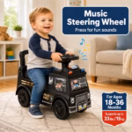 Allobebe Police SWAT Ride-On Push Car for Toddlers – Music, Horn & Under-Seat Storage - Image 3