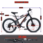 24 Inch Adult Mountain Bike – Front Suspension, 21-Speed, Dual Disc Brakes, Steel Frame - Image 2