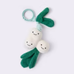 Cloud Island Apple & Snail Plush Toy – Soft Recycled Polyester Baby Nursery and Learning Toy