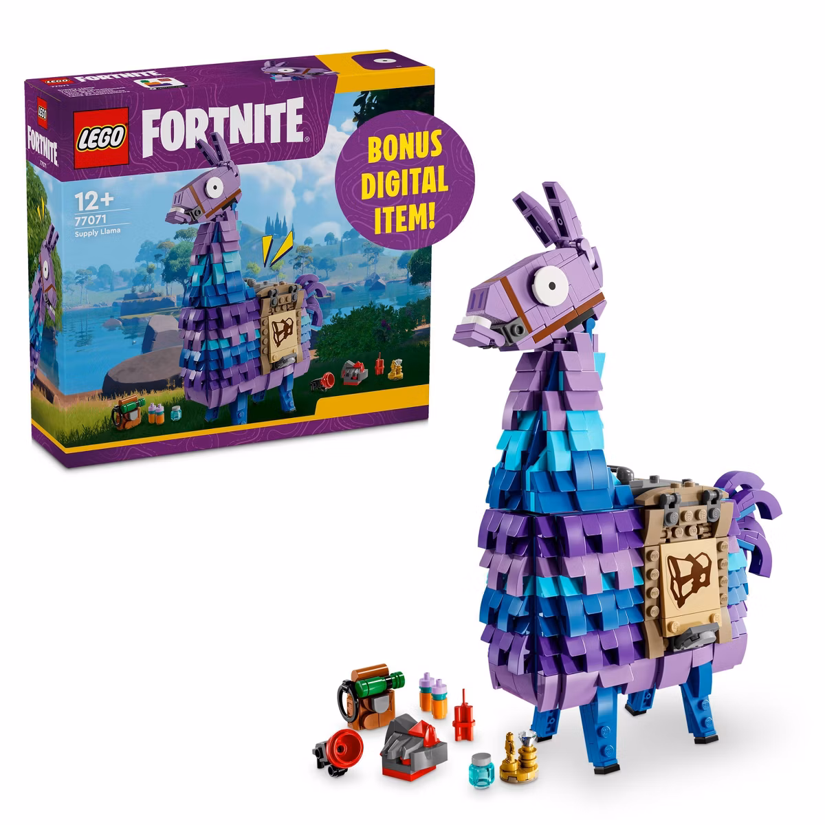 GUEST_8cec7f5a-e0aa-4eb6-91a6-5c97b5be3888 LEGO Fortnite Supply Llama Collectible Building Set 77071, 691 Pieces - Image 1