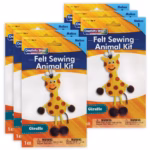 Creativity Street® Felt Sewing Animal Kit – Giraffe, 6 Kits
