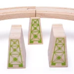 Bigjigs Rail Wooden Bridge Expansion Set – 18-Piece Train Track Accessory Set - Image 4