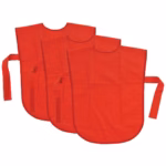Creativity Street® Vinyl Art Smocks – Red, 3-Pack, 22" × 16", Washable Paint & Craft Aprons for Kids Ages 3+