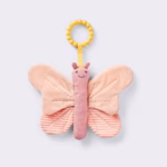 Cloud Island Crinkle Paper Butterfly – Multi-Texture Sensory & Rattle Toy for Babies