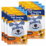 Creativity Street® Felt Sewing Dog Kit – Schnauzer, 6 Kits