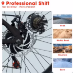 24 Inch Adult Mountain Bike – Front Suspension, 21-Speed, Dual Disc Brakes, Steel Frame - Image 3