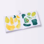 Cloud Island Fruits & Veggies Soft Activity Book with Plush Apple – Interactive Learning Toy for Babies - Image 3