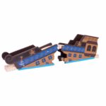 Bigjigs Rail Shipwreck Bridge – Wooden Train Track Bridge & Tunnel Accessory