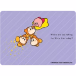 Ensky Players 80ct Card Sleeves – Kirby & Waddle Dee “Riding the Warp Star” 4-Character Design