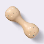 Cloud Island Wooden Dotted Baby Rattle – Beechwood Sensory and Fine Motor Skills Learning Toy