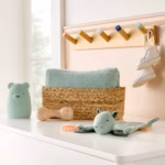 Cloud Island Wooden Dotted Baby Rattle – Beechwood Sensory and Fine Motor Skills Learning Toy - Image 2