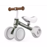 Allobebe Toddler Balance Ride-On Bike 3-Wheel – Green, Adjustable Seat, Quiet Wheels, 12–36 Months