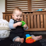 Baby Einstein Stack & Teethe Multi-Textured Stacking Rings & Teether Toy for Babies - Image 3
