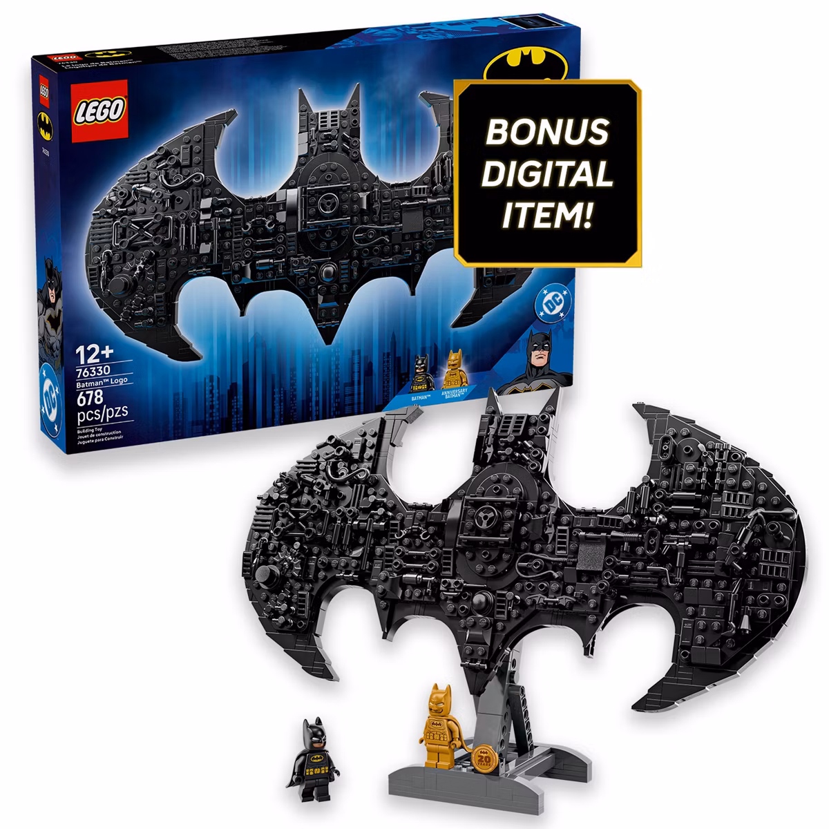 GUEST_f6120c13-3704-4f75-aba2-d0aa3deb97e7 LEGO DC Batman: Batman Logo Building Set 76330, 678 Pieces - Image 1