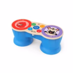 Baby Einstein Upbeat Tunes Magic Touch Wooden Drum – Interactive Musical Learning Toy with Animal Sounds