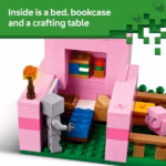 LEGO Minecraft The Baby Pig House 21268 – Pig-Shaped House & Farm Adventure, 238 Pieces - Image 4