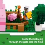 LEGO Minecraft The Baby Pig House 21268 – Pig-Shaped House & Farm Adventure, 238 Pieces - Image 3