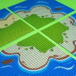 Apostrophe Games Island Building Block Base Plates – 6-Pack - Image 2