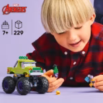 LEGO Marvel The Hulk Truck vs. Thanos 76312 – Super Hero Monster Truck Building Set, 229 Pieces - Image 5