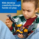 LEGO City Yellow Backhoe Loader 60480 – Construction Vehicle Building Set, 301 Piece - Image 3